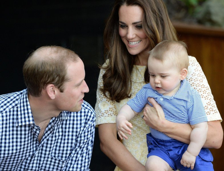 Princ William i Kate Middleton i princ George