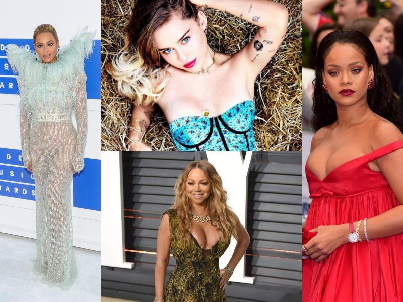 Beyonce, Miley Cyrus, Rihanna i Mariah Carey