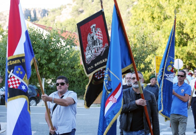 Mimohod povodom obilježavanja 26. obljetnice bitke za Šibenik