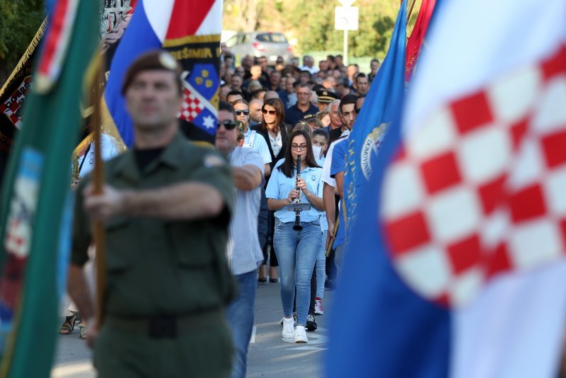 Mimohod povodom obilježavanja 26. obljetnice bitke za Šibenik