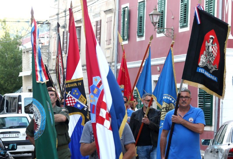 Mimohod povodom obilježavanja 26. obljetnice bitke za Šibenik