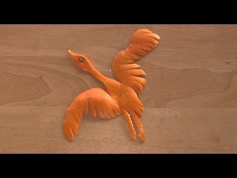 Ždral - Orange Origami Art