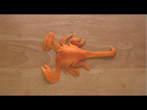 Škorpion - Orange Origami Art