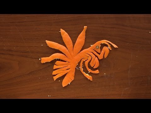 Bogomoljka - Orange Origami Art