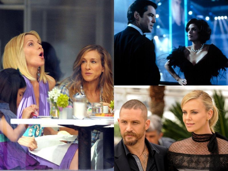 Kim Cattrall, Sarah Jessica Parker, Pierce Brosnan, Teri Hatcher, Tom Hardy, Charlize Theron