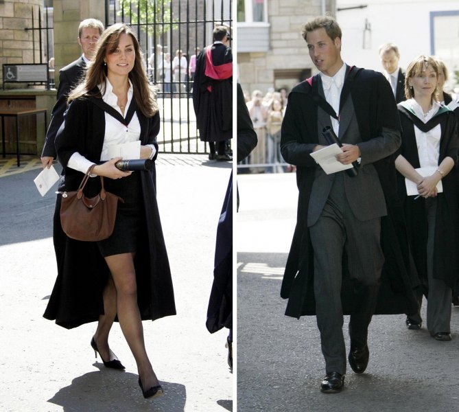 Kate Middleton i princ William pri kraju studija