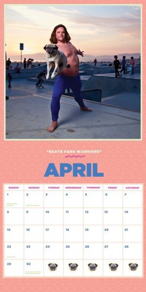 Pug Yoga kalendar 2018.