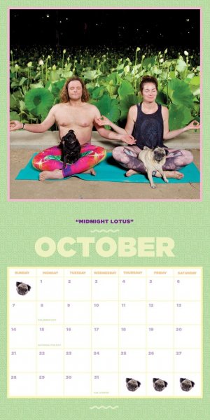 Pug Yoga kalendar 2018.