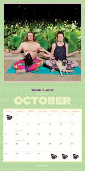 Pug Yoga kalendar 2018.