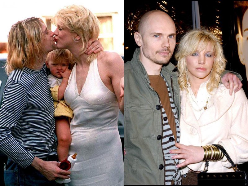 Kurt Cobain, Courtney Love i Billy Corgan