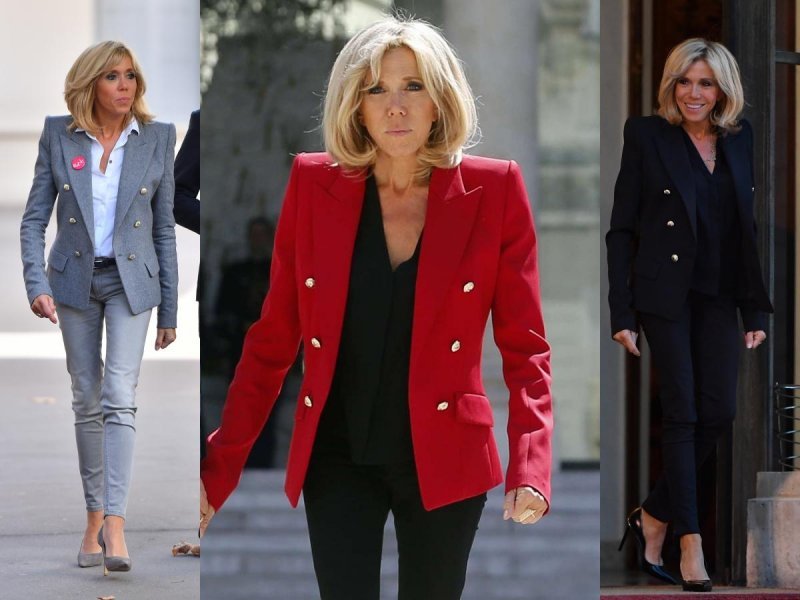 Balmain sakoi Brigitte Macron