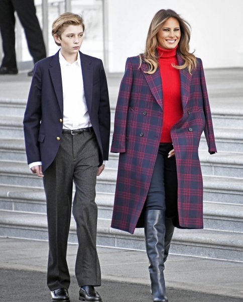 Melanija Trump i njezin sin Barron Trump