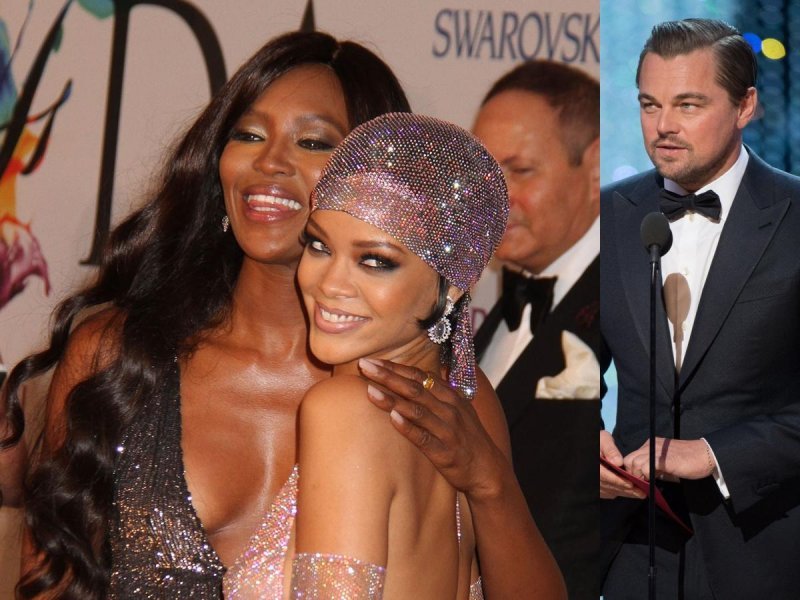 Naomi Campbell, Rihanna i Leonardo DiCaprio