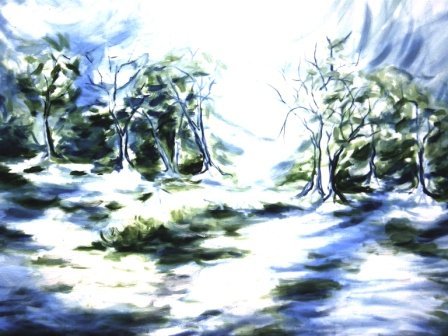 Rano proljeće, 2009g. ulje-platno 100 x 150 cm