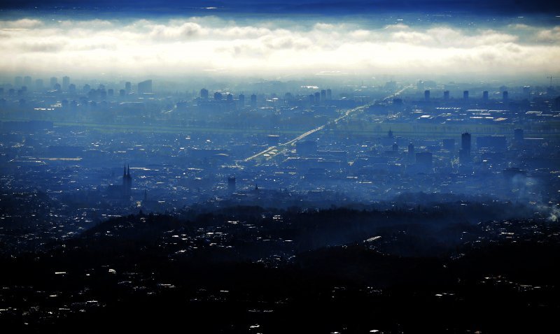 Pogled na Zagreb sa Sljemena