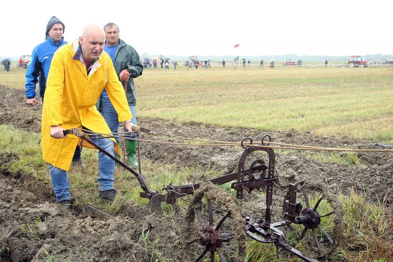 Ministar poljoprivrede Tomislav Tolušić na natjecanju u oranju u Kupinečkom Kraljevcu