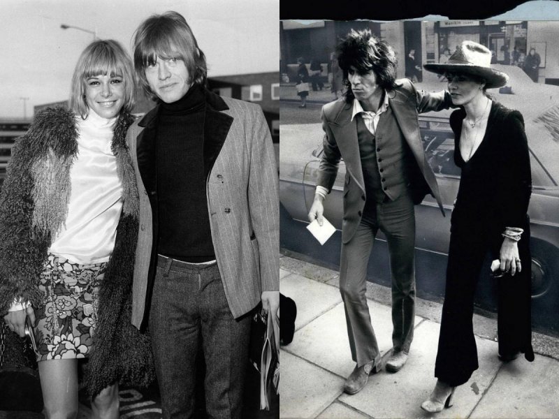 Anita Pallenberg, Brian Jones, Keith Richards