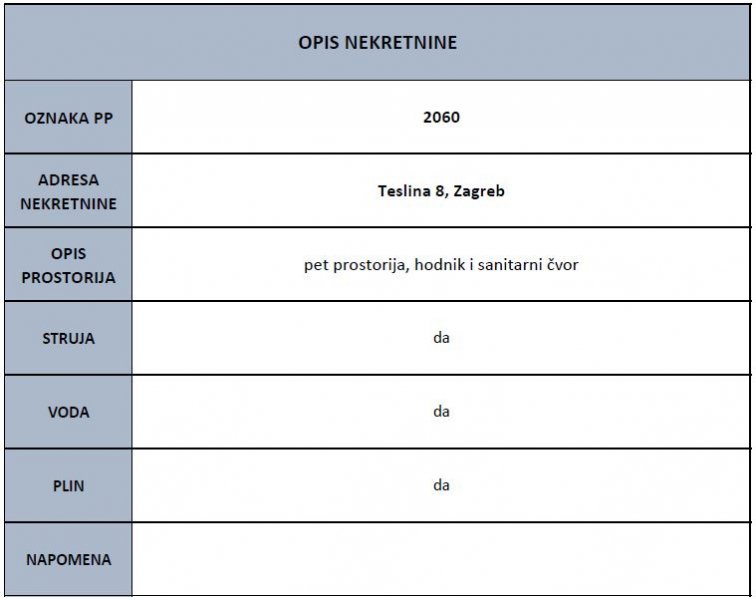 ZAGREB - Teslina 8