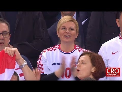 Kad Kolinda navija, Hrvatska pobjeđuje! Croatia - Norway