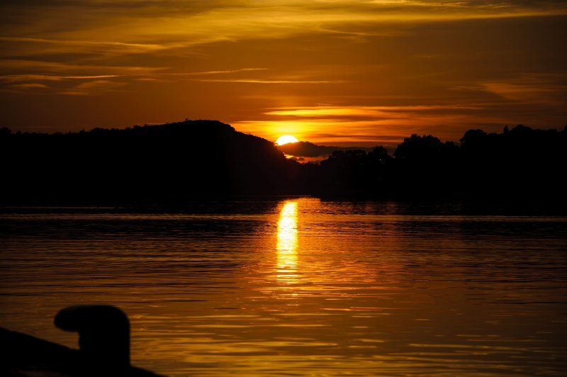 Zalazak sunca na šibenskoj rivi