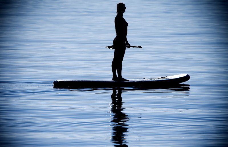 Stand-up paddling na moru