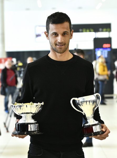 Mate Pavić na zagrebačkom aerodromu po povratku iz Australije