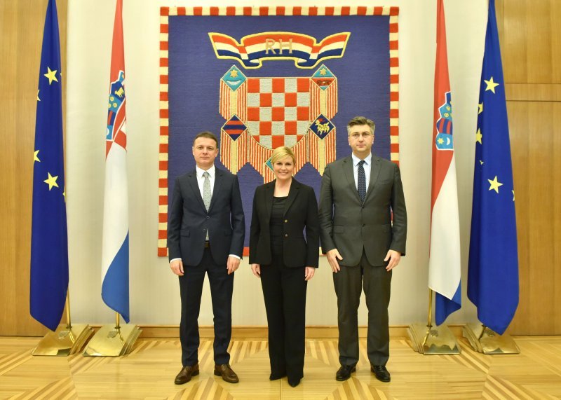 Gordan Jandroković, Kolinda Grabar Kitarović i Andrej Plenković