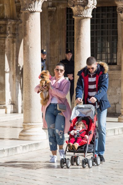 Dubrovnik, špica na Stradunu