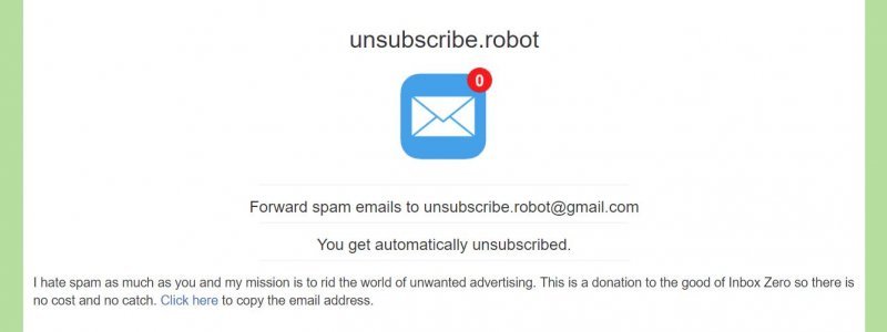 Unsubscribe Robot - riješite se spama