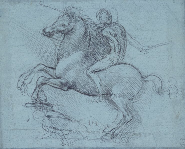 Studija za spomenik jahača, 1485-90