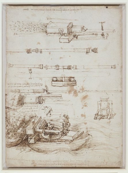 Studije cijevi za puške i minobacača, 1485-90