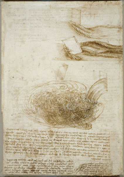 Studija tekuće vode s bilješkama, 1510-13