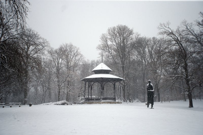 Snježna idila u zagrebačkom parku Tuškanac
