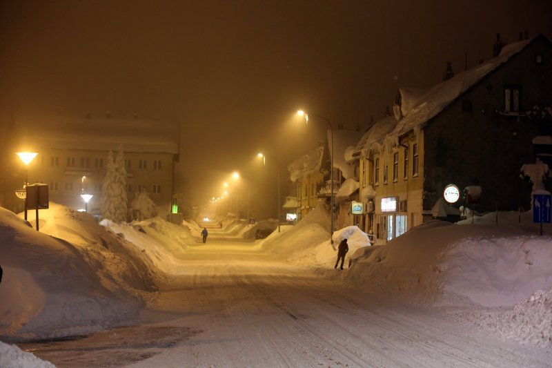 Snijeg u Delnicama i Gorskom kotaru