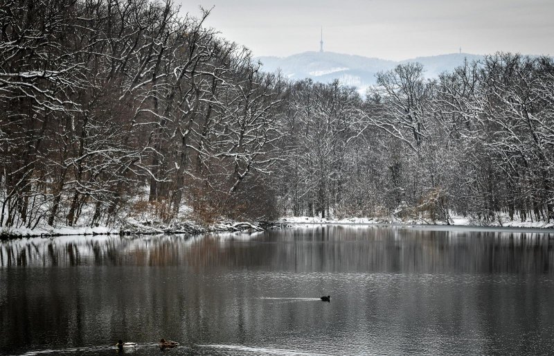 Idilični prizori parka Maksimir prekrivenog snijegom