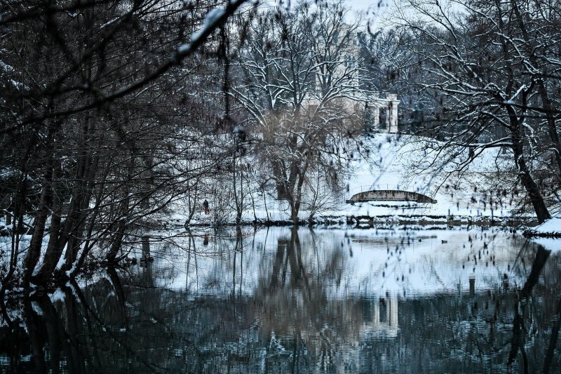 Idilični prizori parka Maksimir prekrivenog snijegom