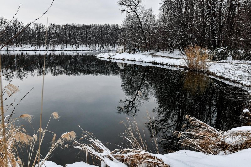 Idilični prizori parka Maksimir prekrivenog snijegom