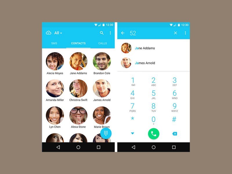 Dialer + i Contacts +