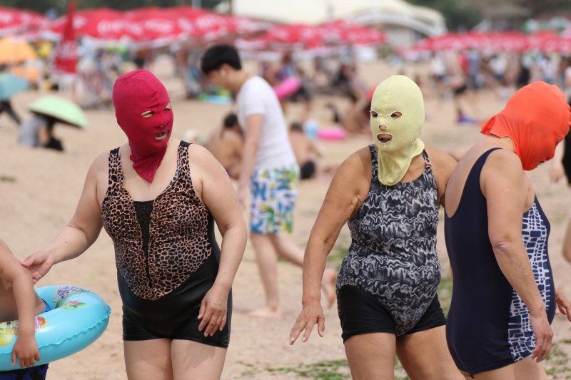 'Facekini' - bikini za glavu na kineskoj plaži