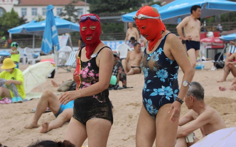 'Facekini' - bikini za glavu na kineskoj plaži