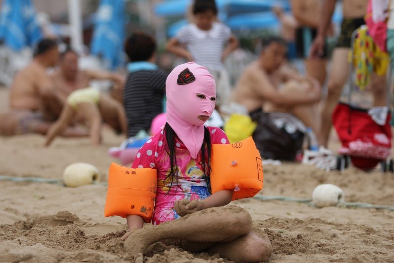 'Facekini' - bikini za glavu na kineskoj plaži