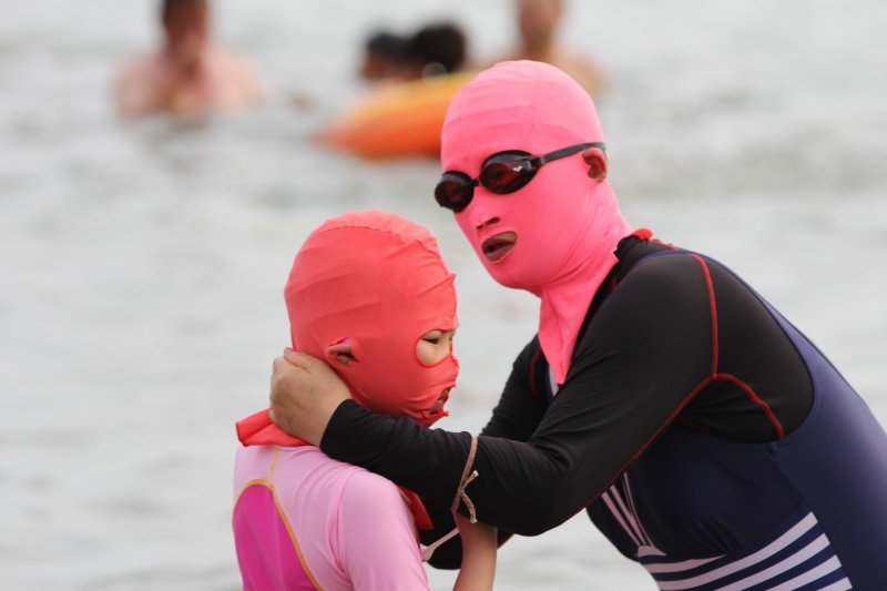 'Facekini' - bikini za glavu na kineskoj plaži