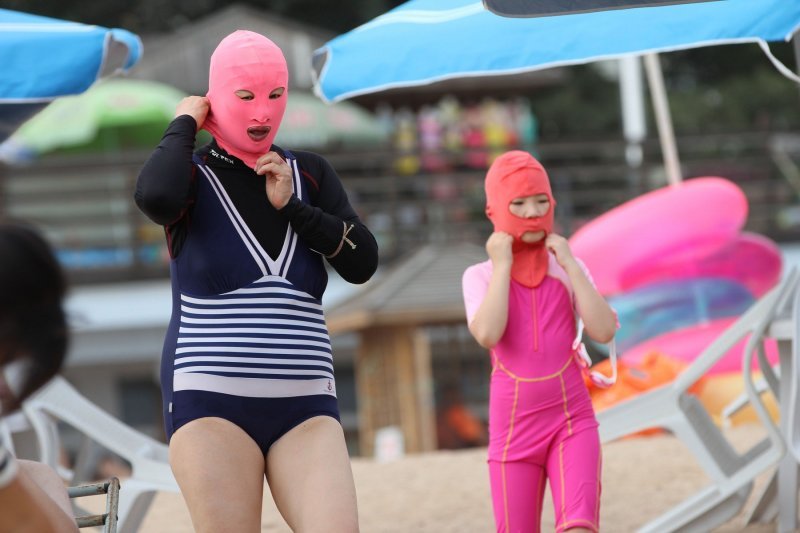 'Facekini' - bikini za glavu na kineskoj plaži