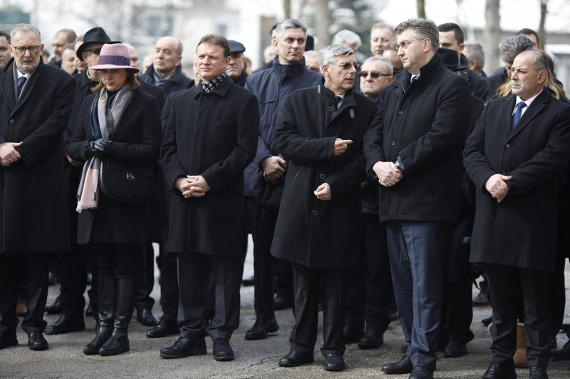 Ispraćaj preminule Anice Ressler Šeks na zagrebačkom groblju Mirogoj