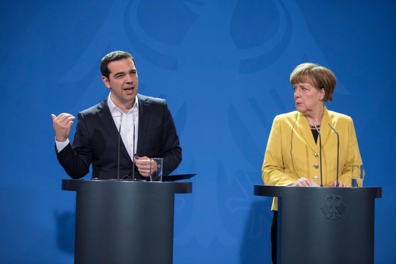 Aleksis Cipras i Angela Merkel