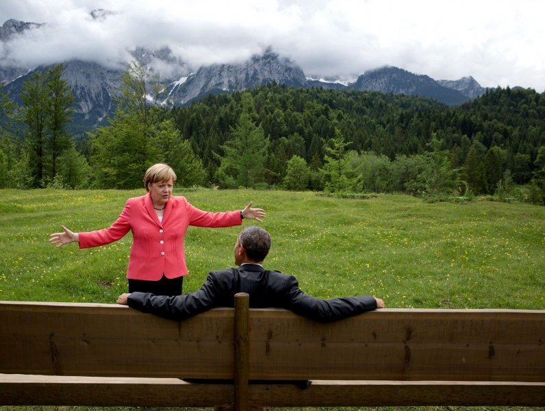 Angela Merkel i Barack Obama