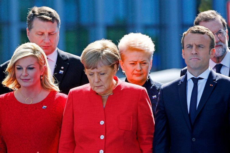 Angela Merkel s Kolindom Grabar Kitarović čeka Donalda Trumpa