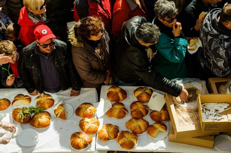 Šibenik: Tradicionalni Uskrsni doručak na Trgu Petra Šubića