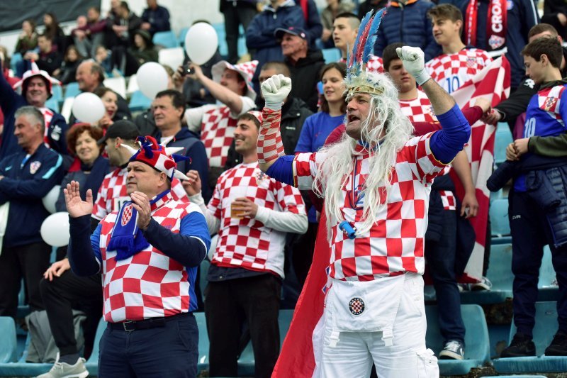 Hrvatska - Ukrajina, navijači u Stanovima