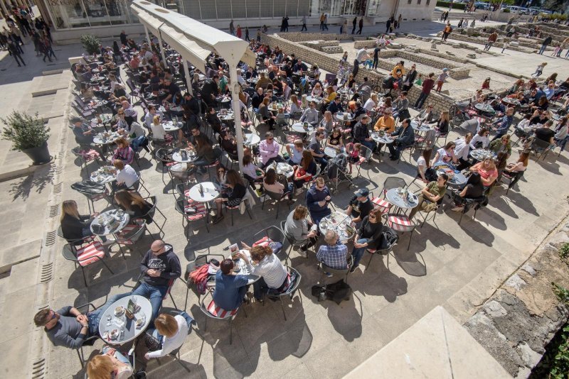 Zadrani iskoristili subotnje jutro za uživanje na suncu